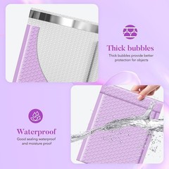 100 Pack Poly Bubble Mailers 6×10″ Padded Envelope Mailing Bags #0 Light Purple