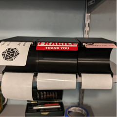 Label / Sticker Dispenser for Small Business – Various Sizes Available – Black