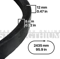 42 Inch Riding Mower Deck Belt 1/2 X 96.5 HeavyDuty for Lawn Tractor