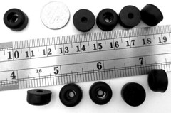 Screw-On Rubber Bumper Pad Foot – 1/8″ Screw Hole 1/2″ Pad 1/4 Tall – Free Ship!