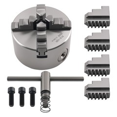 100mm Self Centering 4 Jaw Metal Chuck K12-100 for Small Lathe Milling