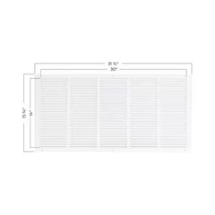 30 In. X 14 In. Steel Return Air Grille