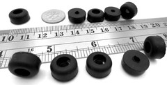 Screw-On Rubber Bumper Pad Foot – 1/8″ Screw Hole 1/2″ Pad 1/4 Tall – Free Ship!