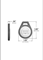 50 Pcs. HID 1346LNSMN 1346 ProxKey III Keyfob Proximity Prox Key Tag Fob 26 Bit