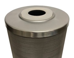 Hydro-Genics® Stainless Steel Cleanable Filter, 20″ length, 4.3″OD, 10 micron