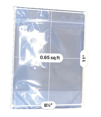 500 Clear Stand-Up Pouches 24 oz Poly Bags Food Storage Packaging 40x32x25 NEW