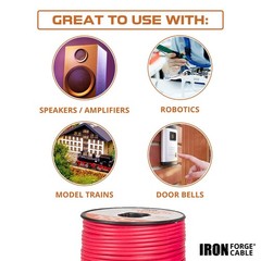 Iron Forge Cable 14 Gauge Primary Automotive Wire – 10 Roll Assortment Pack -…