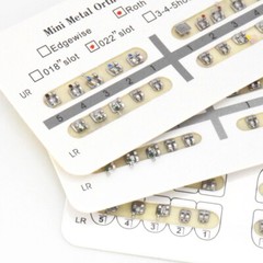 Dental Orthodontic Bracket Mini Standard MBT Roth.022 3 4 5 Hook MIM Monoblock