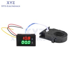 DC0-300V 50/100/200/400A Digital Current Voltage Meter Hall Ammeter Voltmeter