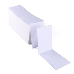 4000-10000 4×6 Fanfold Direct Thermal Shipping Labels for Zebra & Rollo Printers