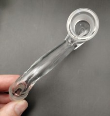 18mm F-M 45 Degree Angle Drop Down Glass Ground Joint Attachment Adapter