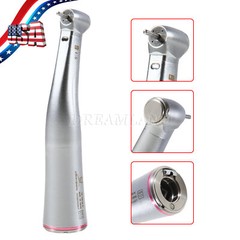Dental 1:5 Electric Fiber Optic LED Contra Angle Red Ring Fit NSK Ti Max X95L