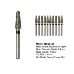 5 types Dental Diamond Burs High Speed FG Round End Taper Super Coarse Grit