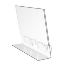 24 PCS Gift Card Display with 2 Acrylic Pockets 11 x 8.5 Slide-in Sign Holder