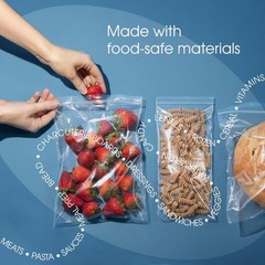 Clear Reclosable Zip Plastic Bags 2″ x 4″ 1000 Count for Packing and Storage