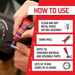 Loctite Threadlocker Blue 242 – Removable Thread Lock Glue for Nuts, 1 Pack