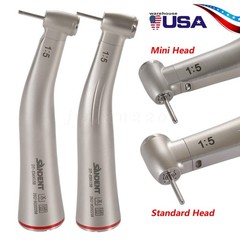 Dental 1:5 LED Mini /Standard Head Contra Angle Fiber Optic Handpiece Fit NSK