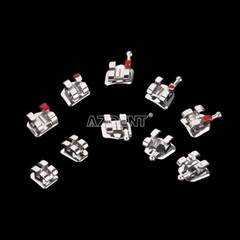 10kit Dental Ortho Metal AZDENT Bracket Braces Mini/Standard Roth/MBT Hook 3 4 5
