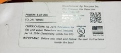 Macurco CM-E1 Gas Detection White