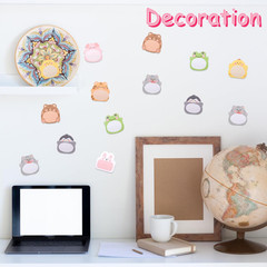 16 Packs Cartoon Animal, Self-Stick Note Pad Set, Cute Sticky Labels Shaped Mem