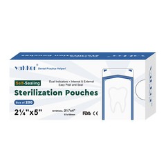 2000pc 2.25″ x 5″ Self Sealing Sterilization Pouches Autoclave, Sterilizer Bag