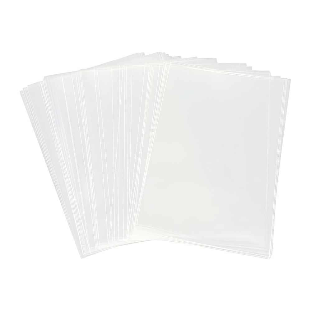 200 PCS Clear Flat Cello Cellophane Treat Gift Basket Bags 1.2mil 6×8 Inch
