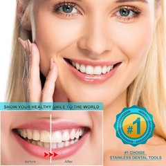 Dental Tools, 6-Pack Stainless Steel Teeth Cleaning Kit