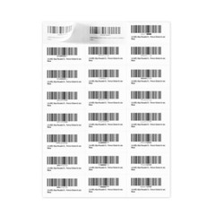 1 x 2 5/8 60000 Address Blank Shipping Adhesive Labels Compatible 2.625 x 1 30UP