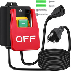 1 Pack 120/230V Single Phase On/0Ff Switch, 120V 2HP Router Table Switch with La