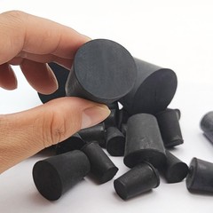 Tapered Plugs Rubber Bungs Stoppers Laboratory SOLID Stoppers Black Various Size
