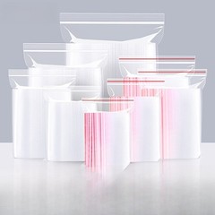 100-400 pcs 5.1″×7.4″ Strong Clear Reclosable Zip Plastic Lock Bags Poly Zipper
