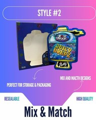 3.5g Mylar Bags With Display Box | Resealable Smell Proof | 12-128 Pack Options