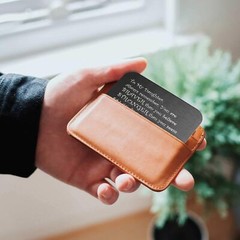 Personalized Engraved We Love You Mom & Kids Name Wallet Keepsake Card for Mommy