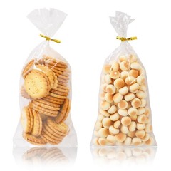 Cellophane Treat Bags 4×9 Inch 300 PCS Twist Ties 1.4 Mil Thick Candy Bakery