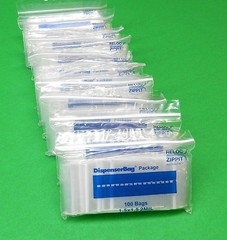 1000 Reloc Zippit Bags 1-1/2 x 1-1/2 Clear Square 1.5 x 1.5″ Poly Baggies 1,000