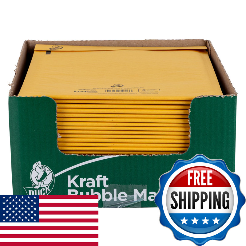 Duck Brand 2 Kraft Bubble Mailer Manila 8.5 Inch X 11 Inch 25 Pack 288130