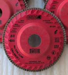 Lot Of 7 – CGW Flap Disc 4-1/2 x 7/8 ( #41706 Z-120. New Open Box