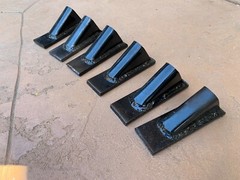 6 pcs of Box blade scape blade ripper shanks points tips for 3/4″ thick shank