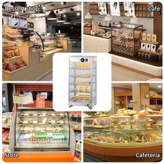 5 Tiers Commercial Food Warmer Display, 14 in 800W Electric Countertop Pizza War