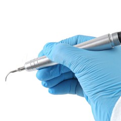 FDA Dental Piezo Air Ultrasonic Scaler 4-Hole Handpiece with 3 Scaler inserts US
