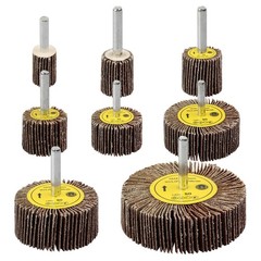 8 Pcs Flap Wheel Sander Set 1/4″ Shank 8size Flapper Wheel Longlasting Cylindric
