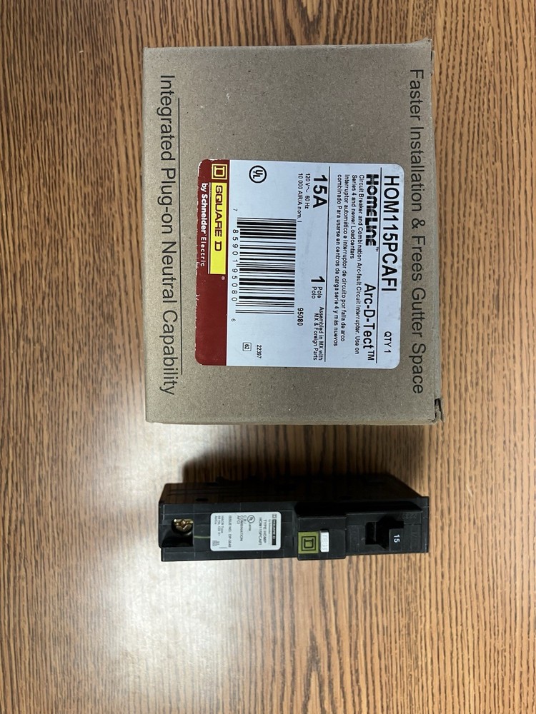Square D HOM115PCAFI 1 P 15 A 120v Arc Fault New In Box Lot of (3)