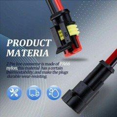5/10 Sets Car Waterproof Electrical Wire Automotive Connectors 2/3/4/5/6Pin Plug