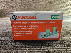 (QTY 900) RAMSET 09173 1516SDE Ramguard 2-1/2 in. Drive Pins with Washers, Steel