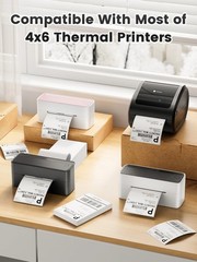 500PCS 4×6 Thermal Shipping Labels Foldable Any Prints Thermal LabelmPaper