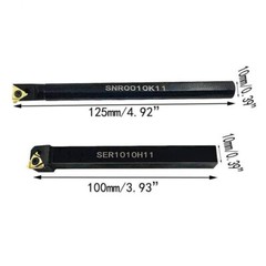 3/8 Threading Tool Holder 1 Set 11ER AG60 Alloy Steel External Internal Lathe