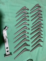 Zimmer detachable rasps for femoral hip set of 25pcs orthopaedic instrument
