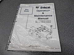 Bobcat Box Blade. Operation & Maintenance Manual. Paperback. 6901435. NOS, OEM!