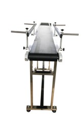 New Foldable Electric Conveyor PVC Belt 110V Size 82.6”x7.87” w/ 2 Guardrails