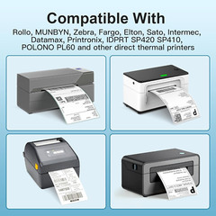 4×6 Thermal Direct Shipping Label Compatible with MUNBYN, Rollo, IDPRT SP420,
